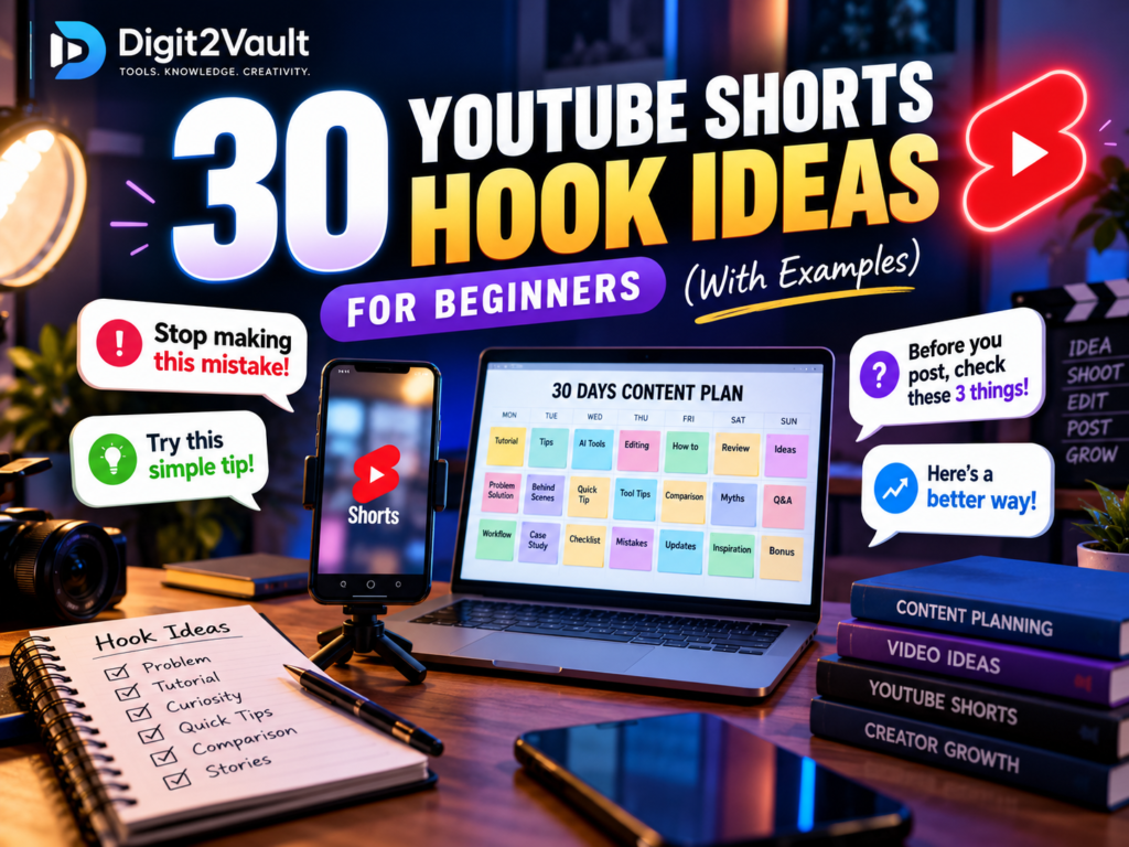30 YouTube Shorts hook ideas for creators - Digit2Vault