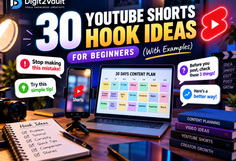 30 YouTube Shorts hook ideas for creators - Digit2Vault